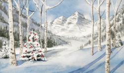 Maroon Bells Dressed Up for the Holidays